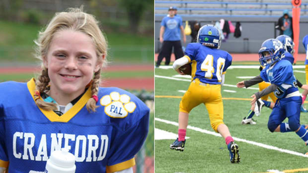 Young Athlete Doesn’t Let Diabetes Stop Her From Playing Football